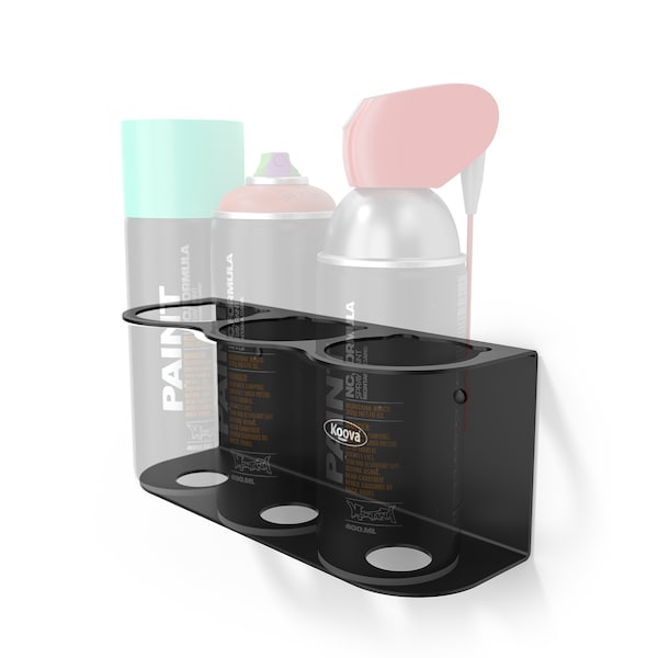 Koova Storage Rack, Steel, Black, 3.3 in W, 3.7 in H, 9.25 in L, Powder Coated KV-CAN-3 - main